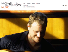 Tablet Screenshot of michaelmcclintockmusic.com